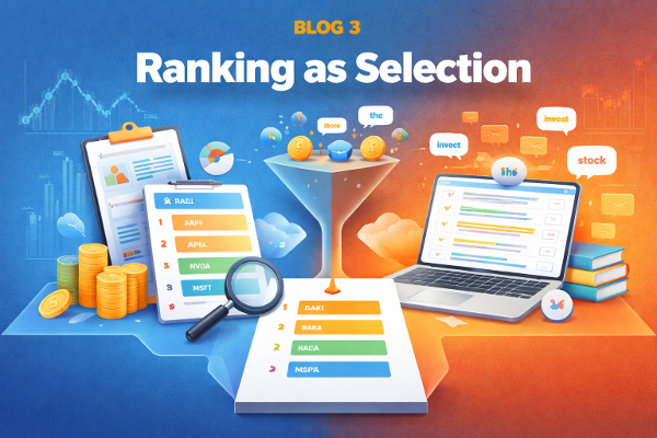 Ranking as Selection: From N- grams and Tokens to Equity Universes